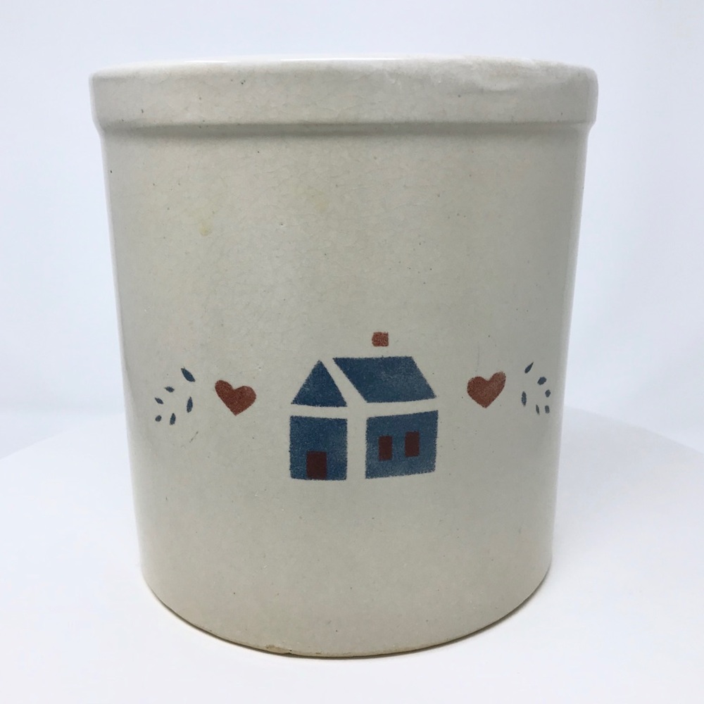Vintage RRP Co. Roseville Ohio Crock 2 Qt
